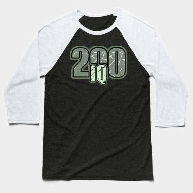 IQ 200 Baseball T-Shirt by osvaldoport76